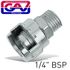 Nipple With Metal Ring 1/4'm For Bayonet Couplings